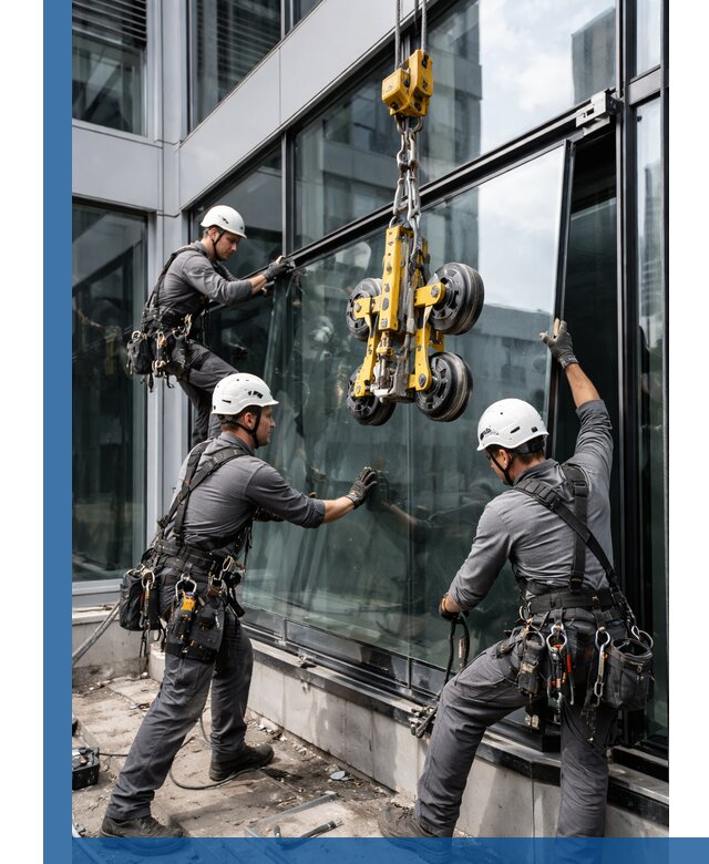 Структурное остекление фасадов в Таре монтаж и обслуживание