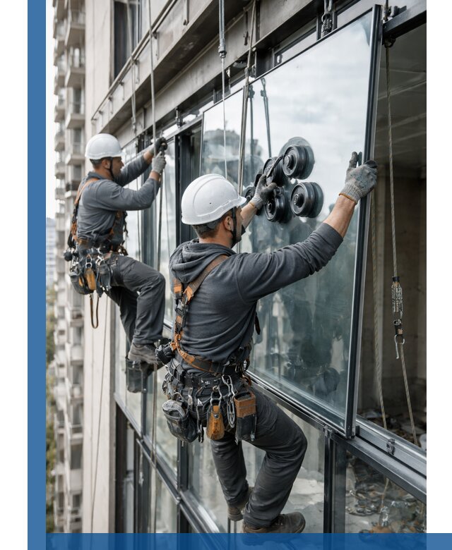 Витражное остекление фасадов и лоджий в Таре под ключ