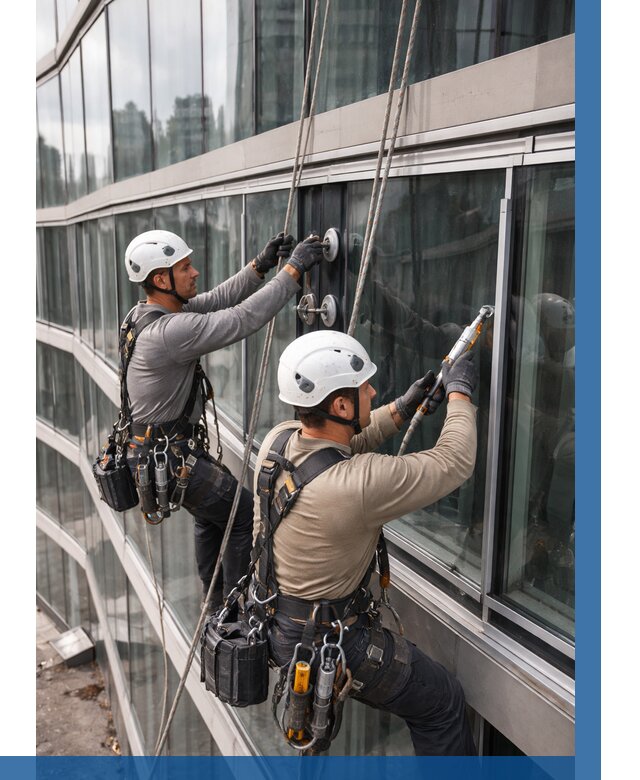 Радиусное остекление фасада в Таре от 12346 р. | ВЫСОТНИК-Тар