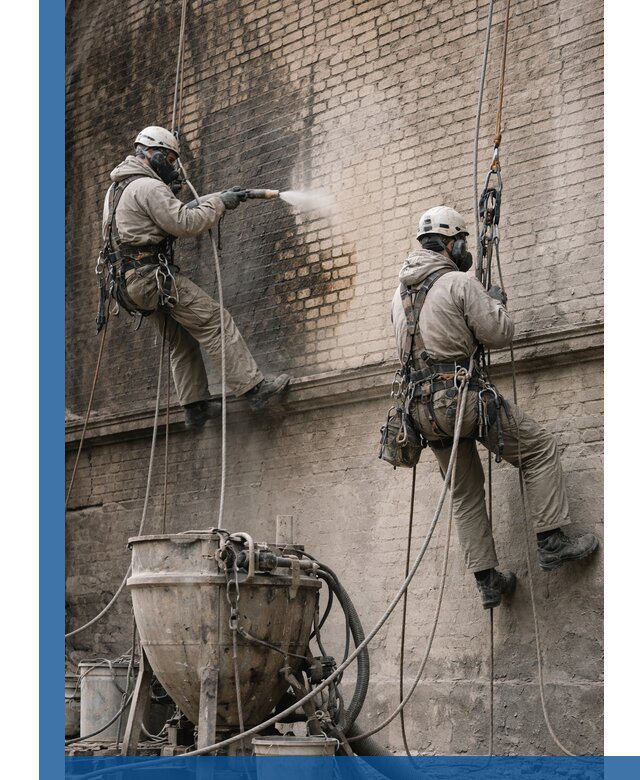 Пескоструйная очистка фасадов в Таре профессионально