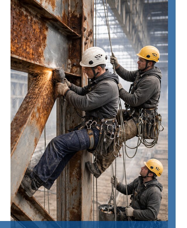 Зачистка металла от ржавчины в Таре от 360 р. | ВЫСОТНИК-Тар