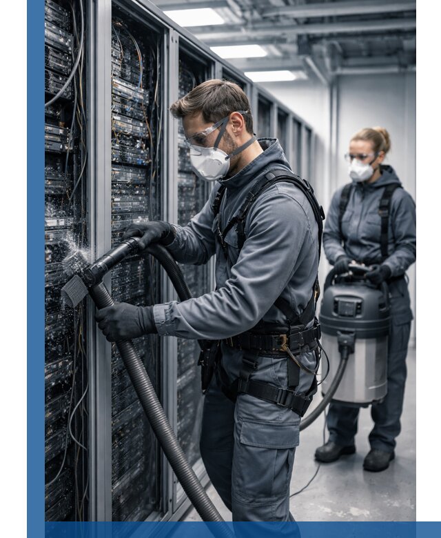 Обеспыливание серверной комнаты в Таре, профессиональная очистка