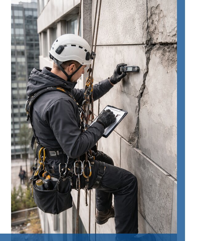 Обследование фасада альпинистами в Таре от 123 р. | ВЫСОТНИК-Тар