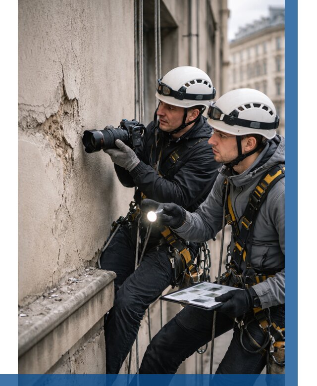 Фотофиксация дефектов фасада в Таре от 4630 р. | ВЫСОТНИК-Тар