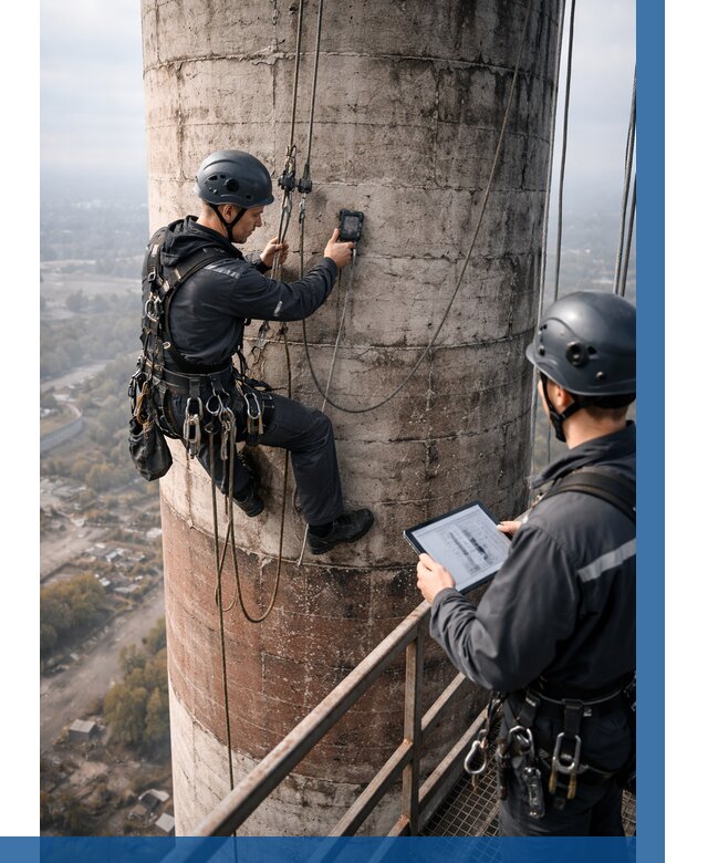 Обследование дымовой трубы в Таре от 8230 р. | ВЫСОТНИК-Тар