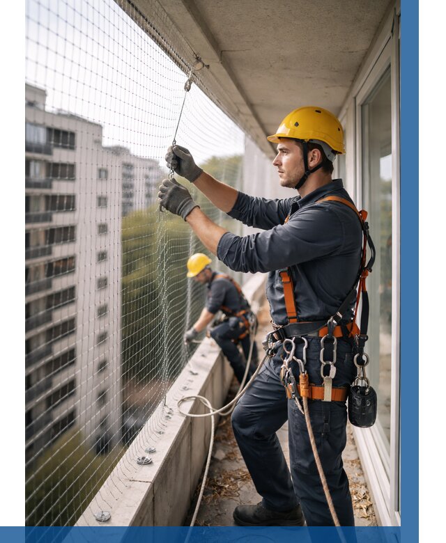 Монтаж сетки от птиц в Таре от 4630 р. | ВЫСОТНИК-Тар