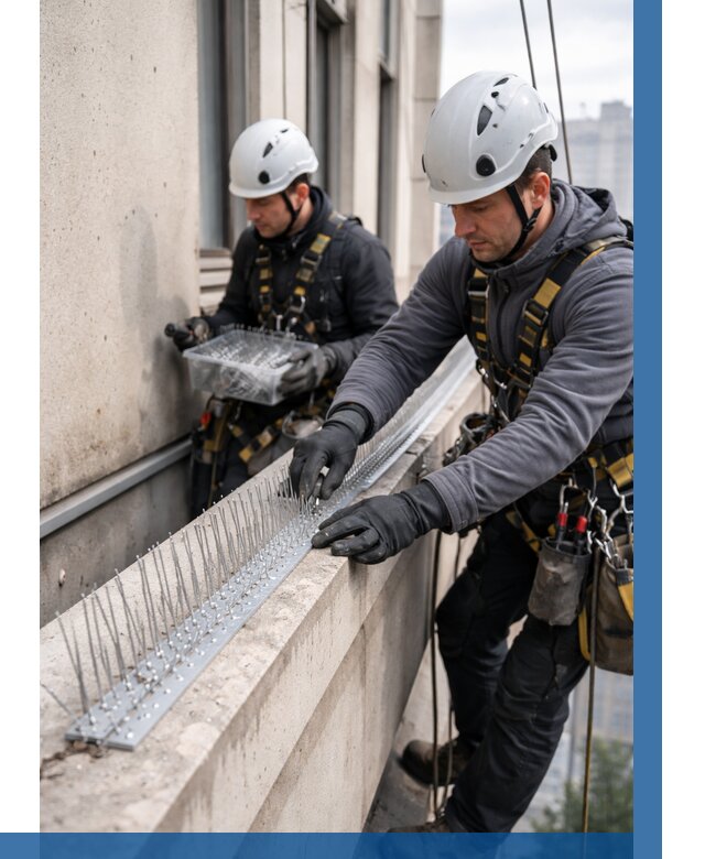 Установка шипов от птиц в Таре от 874 р. | ВЫСОТНИК-Тар